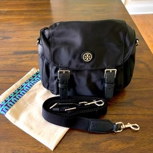 Tory Burch Small Nylon Messenger Bag.